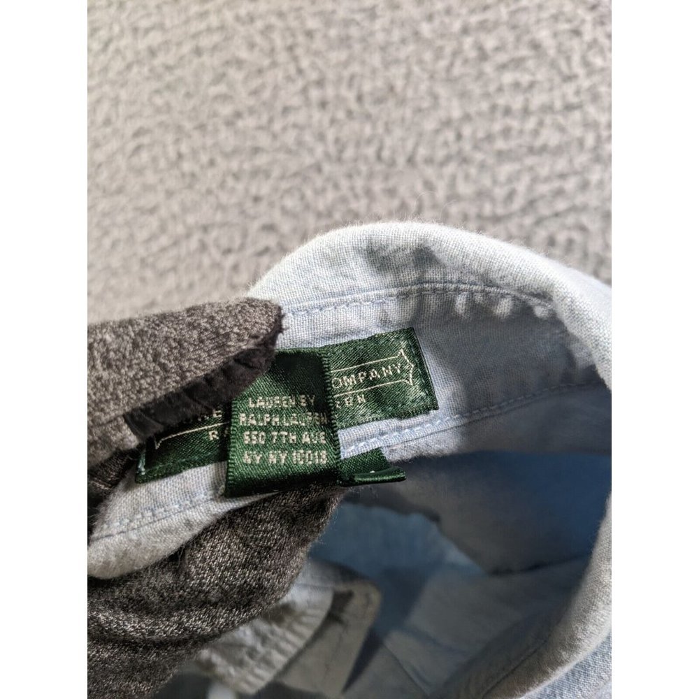 Lauren Jeans Company Ralph Lauren Shirt Women Medium Long Sleeve Button Chambray - Picture 4 of 13